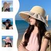 Новая панама с принтом и бантом, весенне-летняя защита от солнца, солнцезащитная шляпа, дышащая, с принтом, с бантом, комбинированная солнцезащитная шляпа