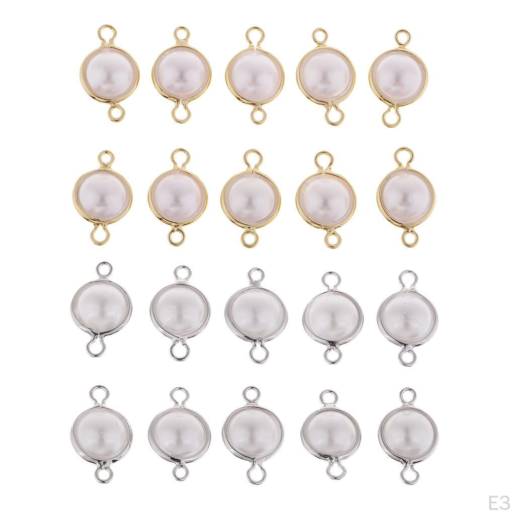 10 Коннектор-подвеска с кабошоном для изготовления браслетов и бижутерии своими руками