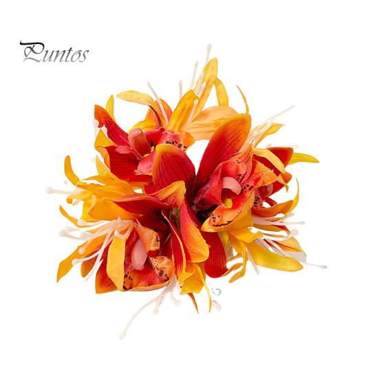 Заколка для волос в форме цветка женская летняя заколка для волос сбоку 3D-заколка для волос в форме цветка для повседневной носки на различные случаи жизни