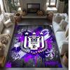 Anderlecht FC Soccer Football Pattern Soft Area Rug Non Slip Indoor Floor Carpet Sports Decor Mat for Bedroom