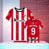 Спортивный стиль BILBAO Athletic Футболка для футбола с 3D-печатью Повседневная дышащая модная короткая для всей семьи