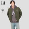 GAP Men's Windproof Embroidered Padded Baseball Jacket