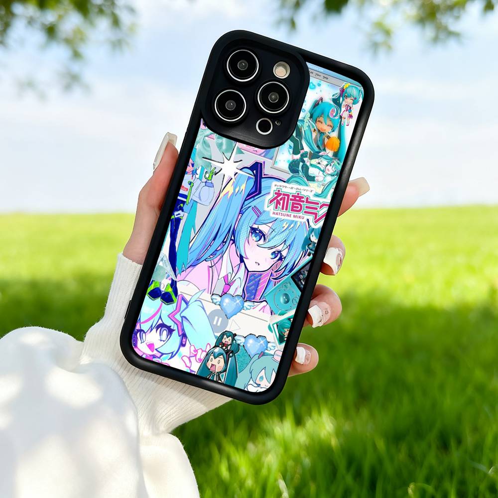 H-Hatsune M-Miku Аниме Силиконовый Мягкий Чехол Для Телефона Для IPhone 17 Pro Max 16 Pro 15 14 13 12 11 17 Air 16E Plus Мягкий Чехол