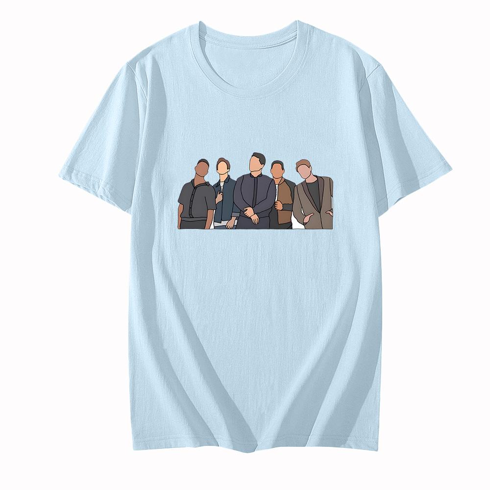 Футболка Six60 с мультяшным принтом, короткий рукав, круглый вырез, Camisetas, удобная хлопковая повседневная футболка, унисекс для женщин/мужчин
