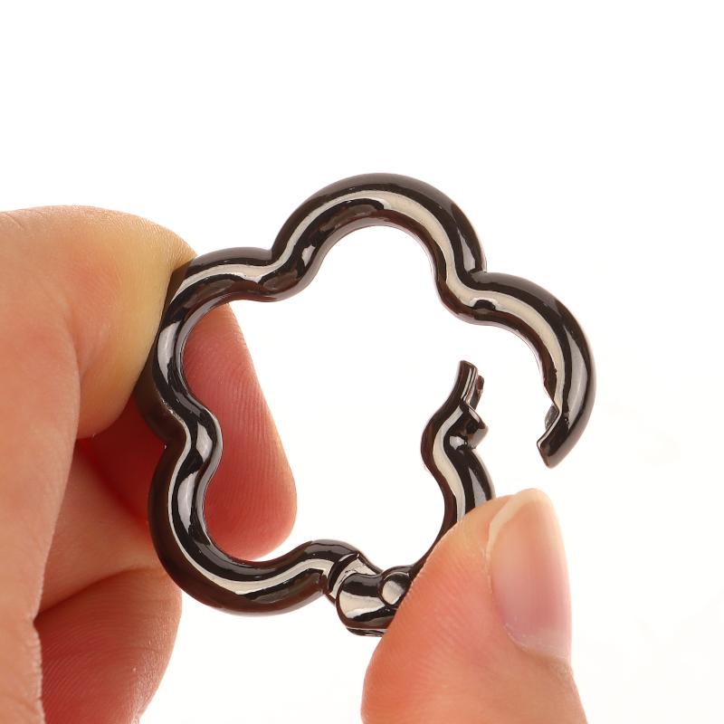 5 шт. Пружинное кольцо в форме звезды, утки, цветка, с открытой пряжкой-карабином для кожаной сумки, сумочки, ремня, соединитель