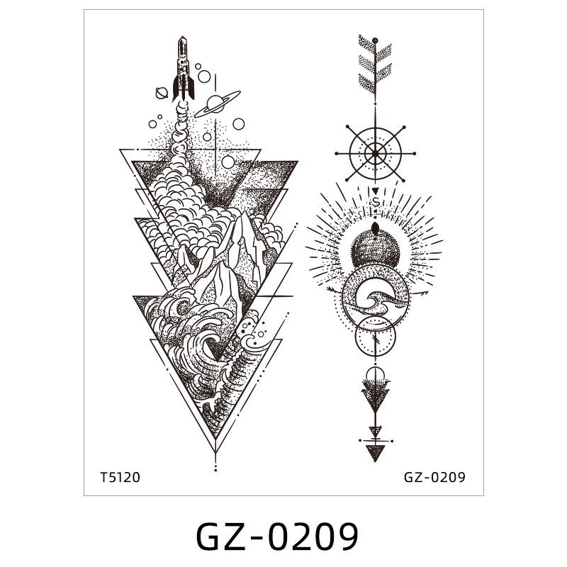 Растительная тату-наклейка Водонепроницаемая временная татуировка Имитация соковой тату-наклейки