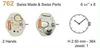 Ronda 762 762E H1 Mechanism Size 6 3/4``` X 8```, 2 Hands