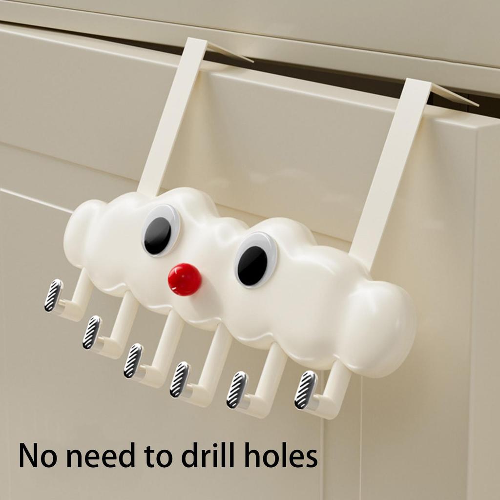 Towel Hooks Cloud Design Fun Wall Hanger Bathroom Towel Hooks For Wall For Clothes Key Bedroom Living Room Bag Coat Office