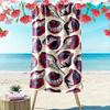 Vivid Swirling Seashell Elegance Print Beach Towel, Quick Drying, Suitable for Travel, Outdoor Sports, Jogging, the Beach and Swimming, Gift