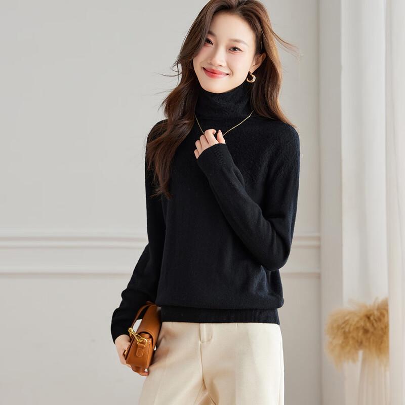 Srcr Women's High-Neck Pure Wool Sweater