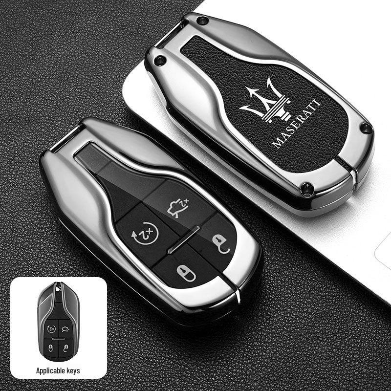 Чехол для ключа Maserati для Levante/Ghibli: Премиальная мужская сумка-ракушка модифицированного типа