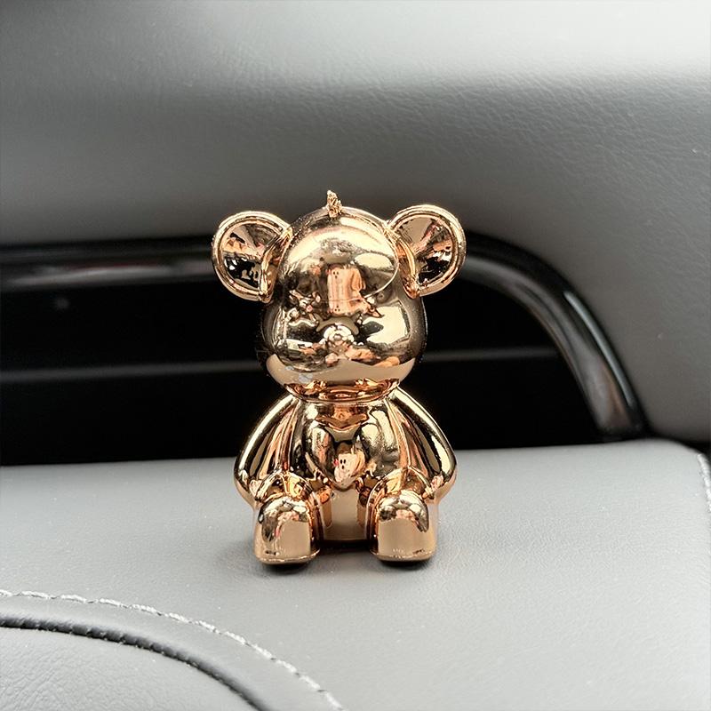 Cartoon Rabbit Bear Car Interior Decoration Center Console Decor Personality Room Table Desk Home Office Miniature Figurines