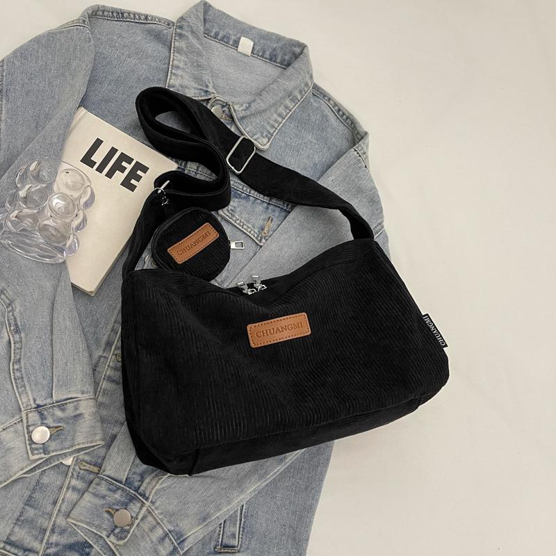 Вельветовая сумка женская сумка большая вместимость сумка через плечо