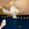 USB Rechargeable Hanging Fan Light LED Light Ceiling Lamp Wireless Ceiling Fan Light  Home Use