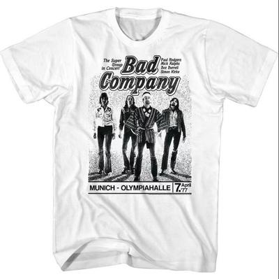 Bad Company Мюнхен Концерт Взрослая Унисекс Футболка Все Размеры S-3XL Унисекс Футболка