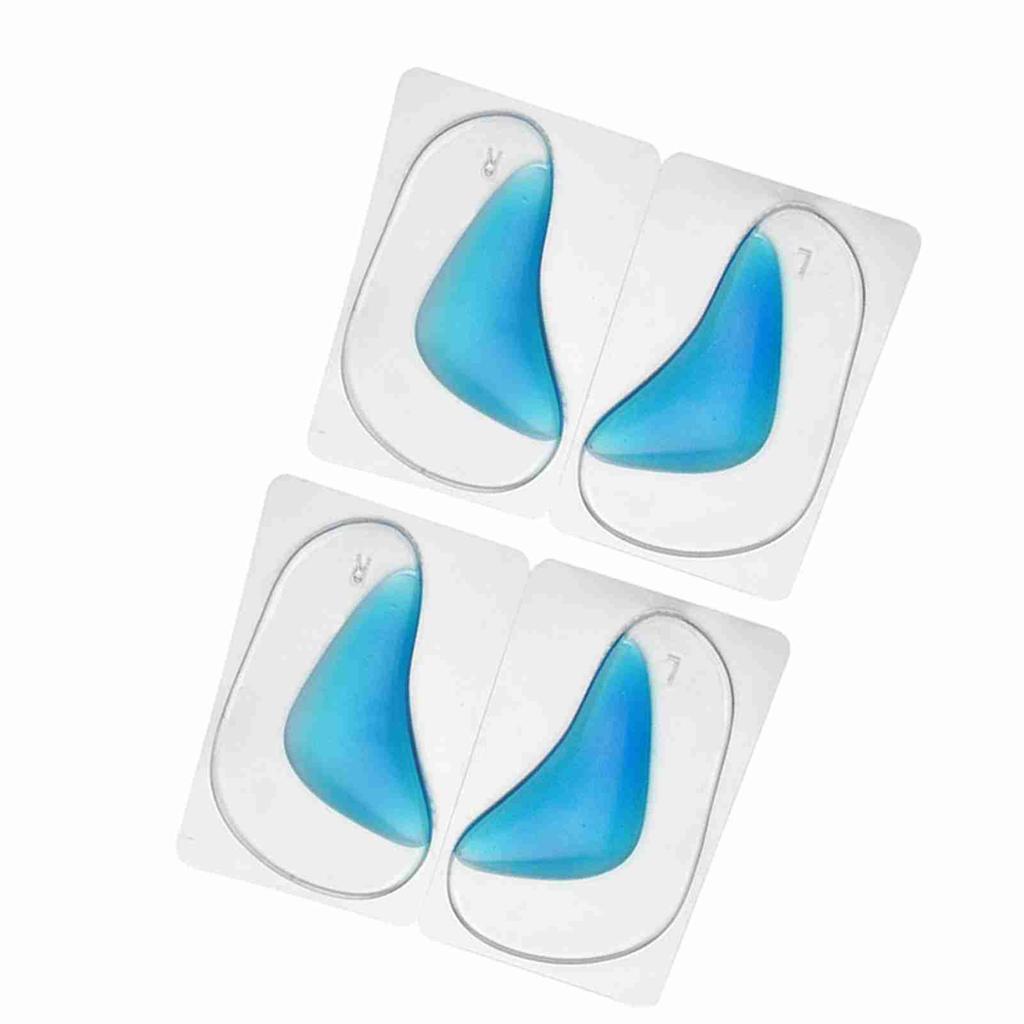 2 PairsSet Silicone Feet Foot Support Cushion Shoe Insoles Pads (Blue)