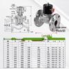 MaiDian 304 Stainless Steel Diaphragm Flange Solenoid Valve