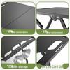 Portable Lightweight Foldable Outdoor Camping Table - Quick-Open Tactical Design, Multifunctional Carbon Steel BBQ Table.