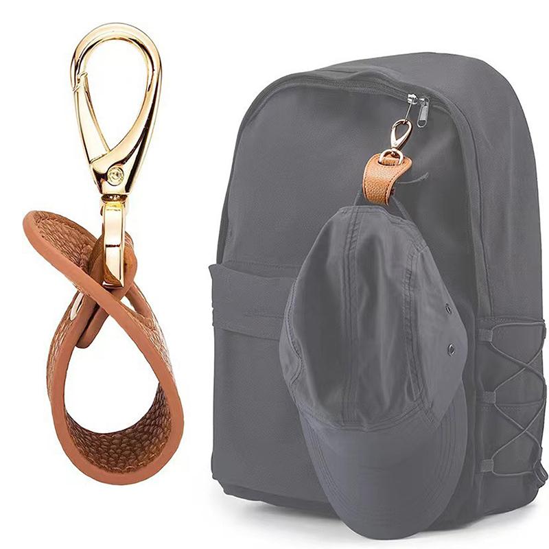 1 шт., зажим для шляпы из искусственной кожи, фиксирующий ремень для сумки, свободные руки, зажим для хранения, пряжка, зажим для шляпы для путешествий на открытом воздухе