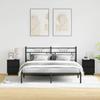 Nightstand 2 pcs Black Oak Effect 39 x 34.5 x 50 cm