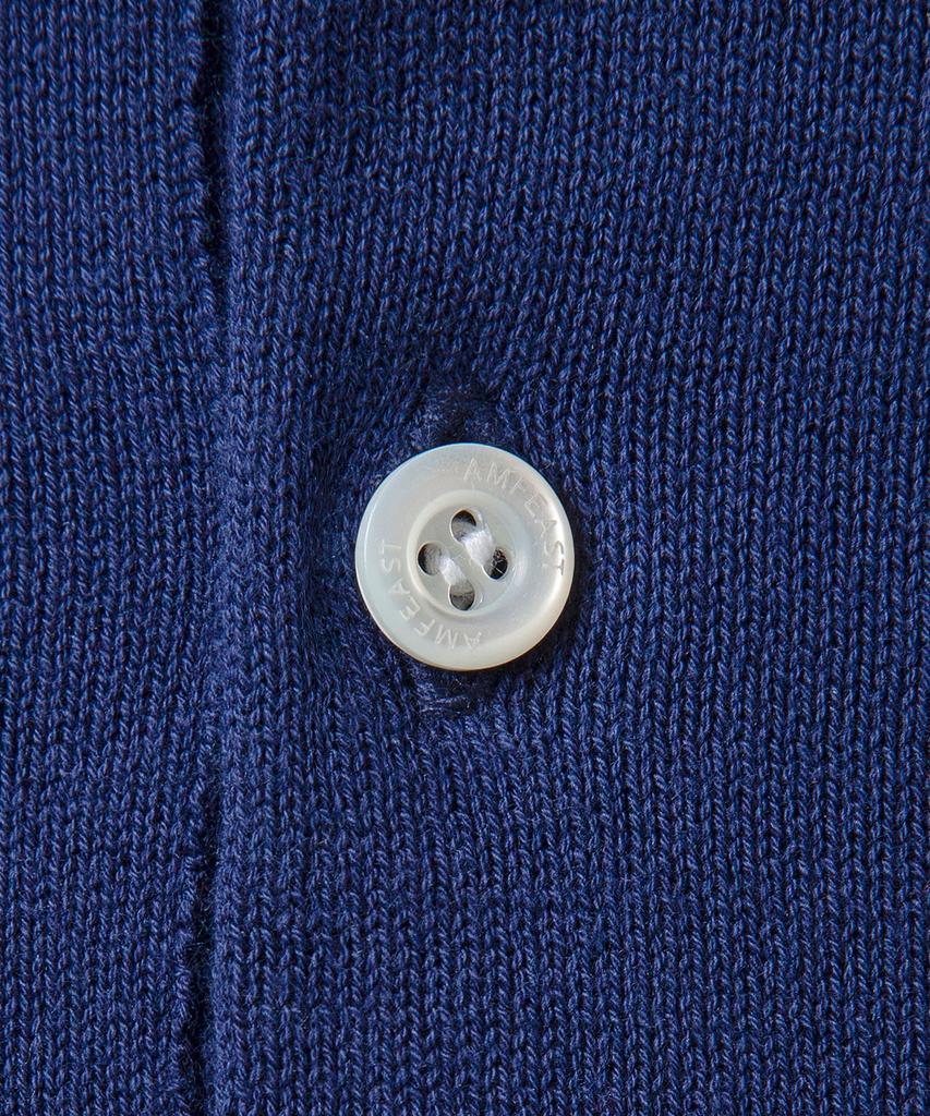 AMFEAST (Cotton 100%) Essential Polo Half Knit Navy