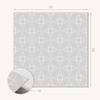 Self-Adhesive Vinyl Tiles - Office Wall Decoration Geometric Grid Pattern 9x30x30 cm