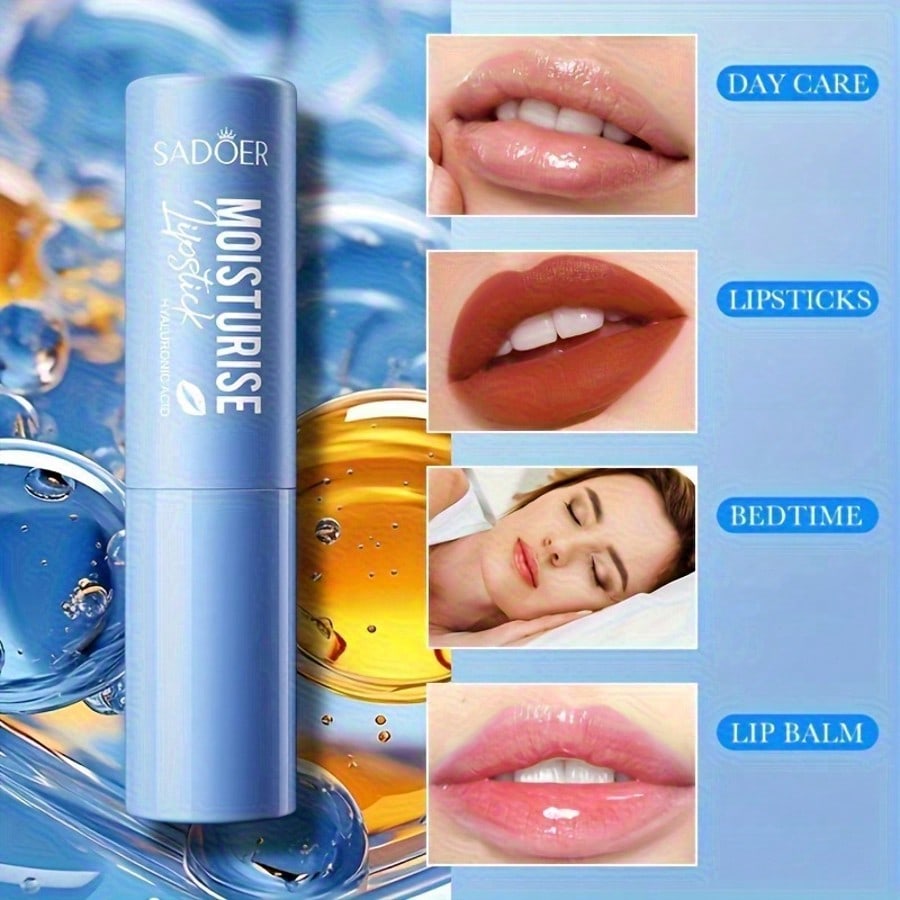 1pcs Hyaluronic Acid Lip Balm, Deep Hydration and Moisturizing, Suitable for All Seasons, Nourishes Lip Skin
