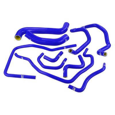 Синий и желтый, 10 шт., силиконовый шланг охлаждения радиатора для Subaru Impreza WRX 2.0T EJ205 EJ20 GDB GD 2001-2006 годов с логотипом