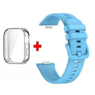 Для Huawei Watch Fit 3 Ремешок Мягкий Силикон Спортивный Браслет + Мягкий Чехол из ТПУ Дышащий Браслет для Умных Часов Для Huawei Fit3 Correa