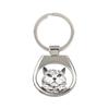 Selkirk Rex Cat Shorthaired - Keychain with a Cat, Keychain with a Print, Personalized Pendant from the Brand