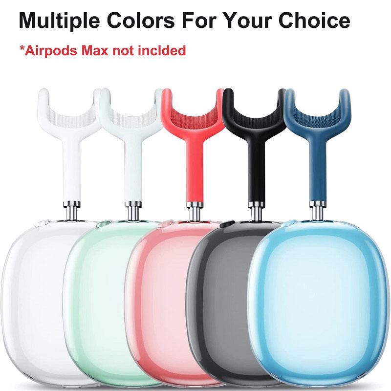 Чехол для AirPods Max, прозрачная мягкая кожа из ТПУ, устойчивая к царапинам, прозрачные аксессуары, ультразащитный чехол для Apple AirPods Max