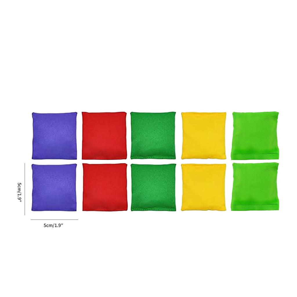 Carnival Bean Bag Toss Set with Ring Toss and Logo Bucket for Sensory Integration Training