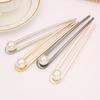 1pc/bag Alloy Pearl Metal Pan Hair Hairpin for Women DIY Fashion Hair Ornament Accessories