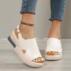 Summer Wedge Platform Sandals Fashion Retro Romen Beach Shoes Ladies Casual Peep Toe Soft Comfortable Sandalias De Mujer