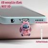 MINISO Stitch Phone Dustproof Plug for IPhone Type-c New Anime 2D Plane Type C Android Charging Port Dustplugs Ornaments Gift