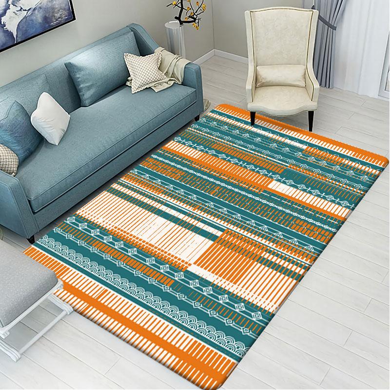 Напольный коврик с геометрическим рисунком для ванной комнаты, нескользящий водопоглощающий коврик для гостиной, дверной коврик, коврик для пола, вечерние