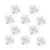 Christmas Tree Ornaments Christmas Simulation Flower Ornament 10Pcs
