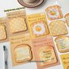 30Sheets Creative  Toast Shape Convenience Sticker Message Paper Adhesive Self Sticky Sticky Notepad School Supplies