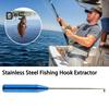 Извлекатель рыболовных крючков из нержавеющей стали, быстрый съемник рыболовных крючков, безопасный экстрактор, отсоединяющий инструмент для извлечения, приспособление для спуска, рыболовные принадлежности