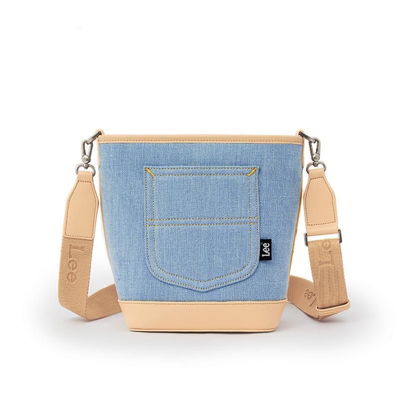 New Lee Fabric+Artificial Leather Crossbody Bucket Bag, Shoulder Bag Regular Women's LE240071M-521