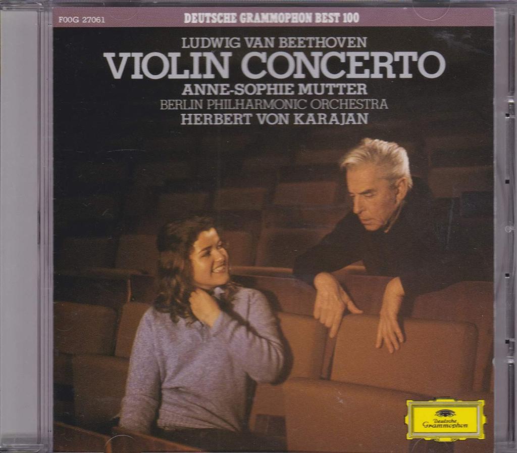 CD BEETHOVEN - Violin Concerto: Karajan / Mutter / F00G27061 Japan Classical Used
