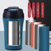420ml Capacity Coffee Cup Flip Lid Water Bottle Creative Insulated Thermo Cup  Women Men