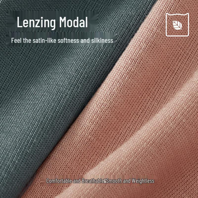 Miiow Men's Modal Silk Antibacterial Boxer Briefs 3-Pack