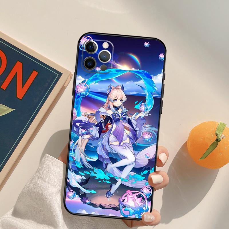 Чехол-футляр Genshin Impact Сангономия Кокоми для iPhone 14 15 16 Pro Max 11 12 13 Pro Max Mini XR 16 15 Plus 16e