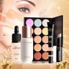 Popfeel Eyeshadow Lip Gloss Blush Foundation Lip Gloss Lipstick Glitter Makeup Box Full Set