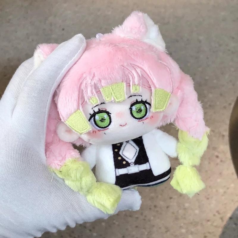10 см Аниме Клинок Рассекающий Демонов Kimetsu No Yaiba Томиока Гию Плюшевая Кукла Брелок Мультяшный Косплей Мягкая Игрушка Подарок на День Рождения Уютный Пушистый Обнимаемый Кавайный