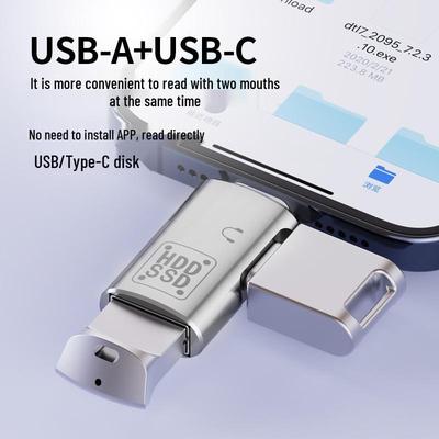 USB-C OTG Адаптер для Зарядки и Наушников, Совместим с Apple 15 и Телефонами на Android Huawei, Поддержка PD 10 Вт.