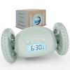 CLOCKY Super Loud Alarm Clock for Wheel Easy To Super Smart Snooze Digital Bed Shaker Alarm Funny Gift for and Bedrooms Sleepers, Roll-Away Vibration,