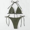 Очаровательный моющийся сексуальный треугольный топ без рукавов, комплект бикини из 2 шт./компл.