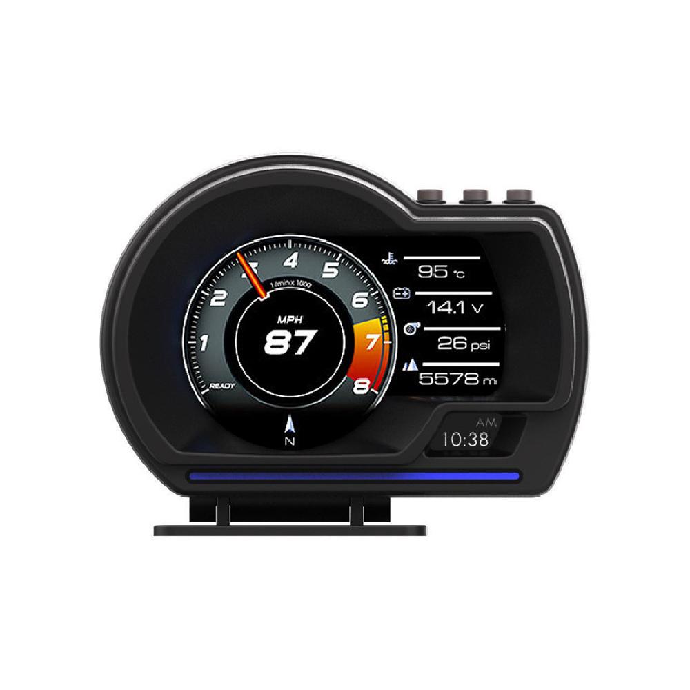 Многофункциональный цифровой прибор Автомобильный HUD OBD2 GPS Спидометр